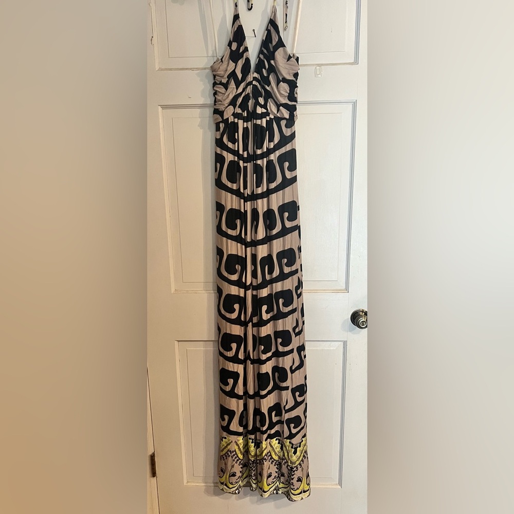 Haven Boutique Halter Tied Maxi Dress Size Medium